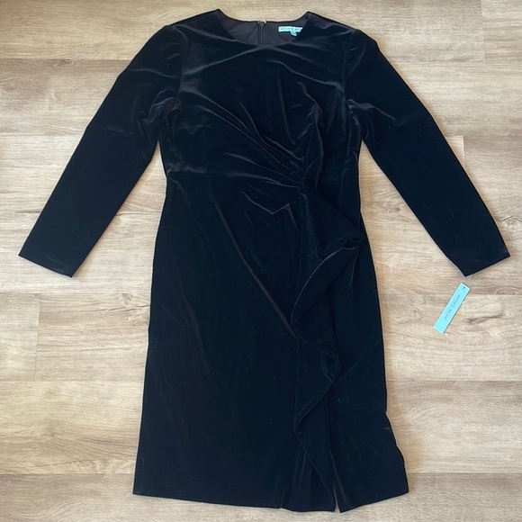 ANTONIO MELANI Dresses & Skirts - NWT Antonio Melani Black Velvet Dress sz 12